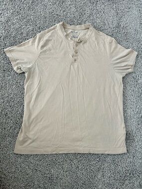 Daniel Hechter Beige Short-Sleeve Henley